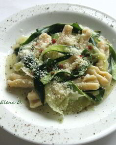 Паста с цукини, маринованными в лимонном соке