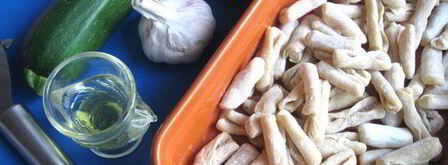 паста с цукини, маринованными в лимонном соке. Шаг 2