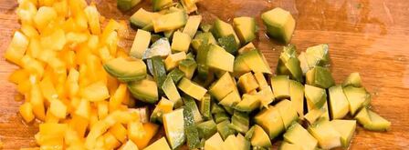 паста с тунцом, авокадо и сладким перцем. Шаг 8