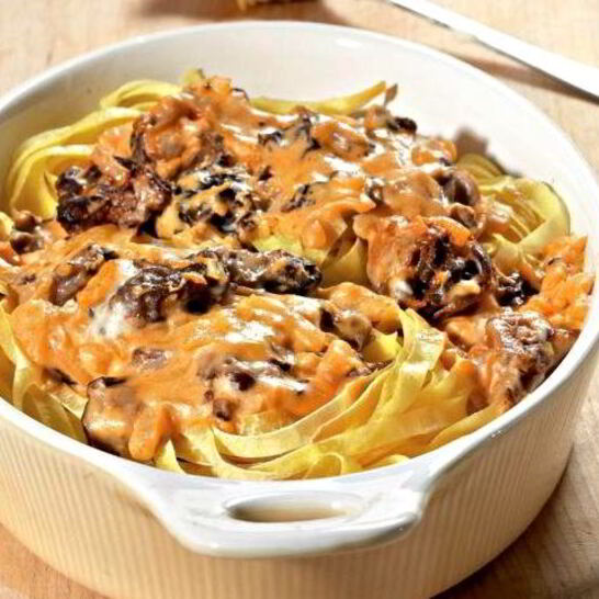 Рецепт паста со сморчками