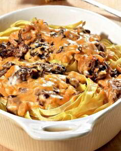 Паста со сморчками