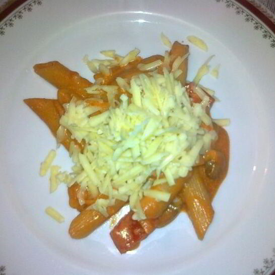 Рецепт паста в томатно-сливочном соусе