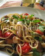 Спагетти с кальмарами