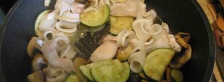 спагетти с кальмарами. Шаг 11