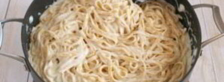 спагетти с курицей в сливочном соусе. Шаг 9