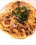 Спагетти с шампиньонами