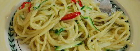 спагетти с цукини, розмарином и чесноком. Шаг 8