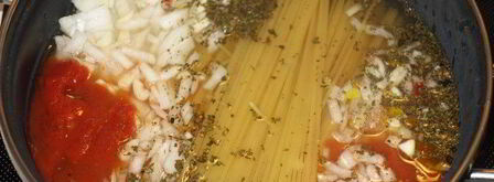 спагетти в соусе. Шаг 3