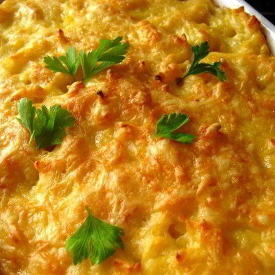 Рецепт запеченные макароны в сырном соусе