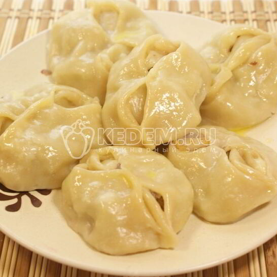 Рецепт манты с тыквой