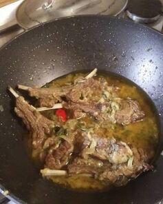 Бараньи ребрышки в казане