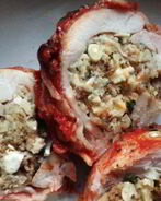 Фаршированные куриные окорочка