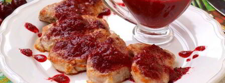 филе индейки под вишневым соусом. Шаг 8