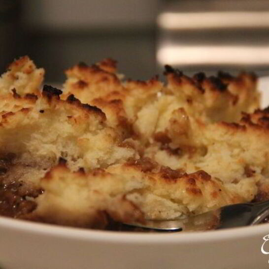 Рецепт говядина под картофельной шапкой с пивом