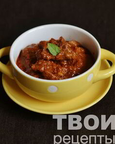 Говядина с паприкой и луком