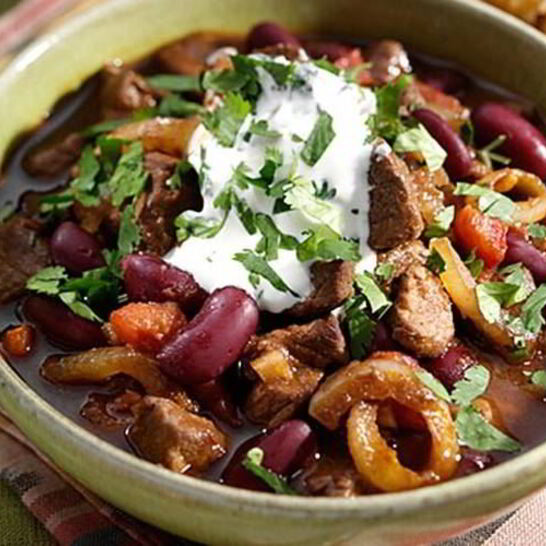 Рецепт говядина, тушенная с фасолью