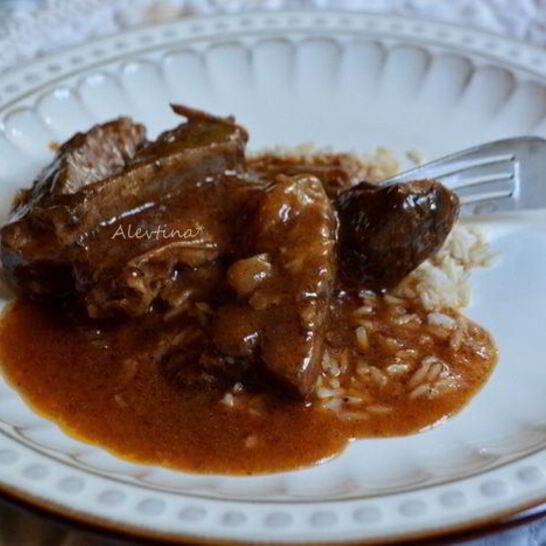 Рецепт говяжьи ребрышки, тушенные в бальзамическом соусе