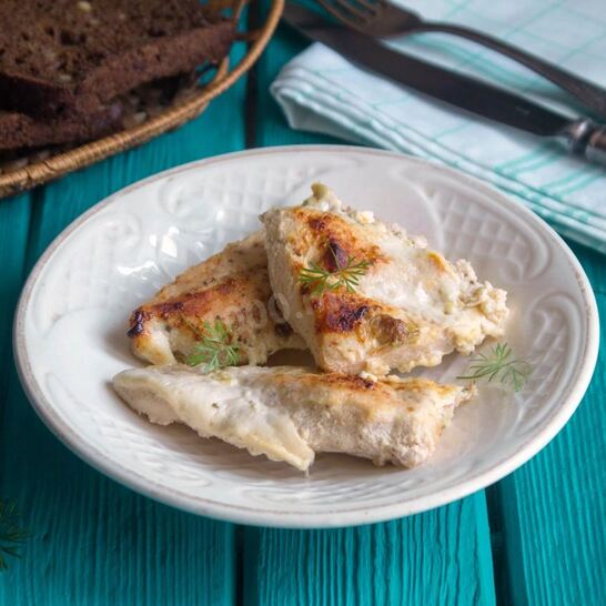 Рецепт куриная грудка в кефире в духовке