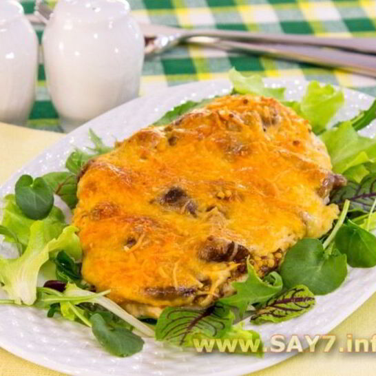 Рецепт куриное филе, запеченное с опятами