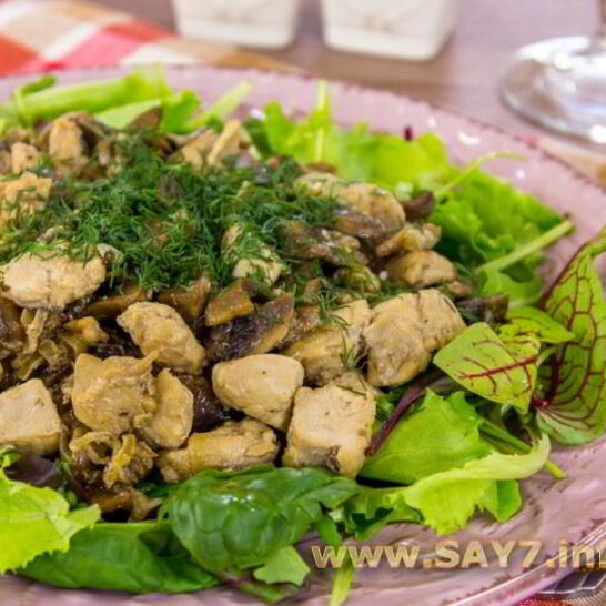 Рецепт куриное филе, жаренное с грибами