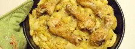 куриные ножки с картошкой в духовке. Шаг 8