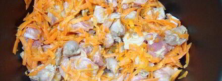 куриные желудочки в мультиварке. Шаг 4