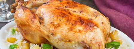 курица, фаршированная ананасами. Шаг 7