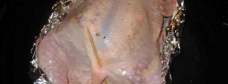 курица, фаршированная блинами. Шаг 21