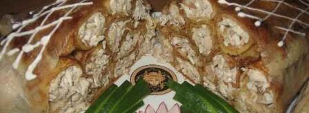 курица, фаршированная блинами. Шаг 24