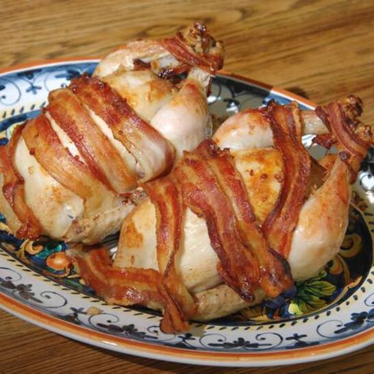 Рецепт курица, фаршированная гречкой и каштанами