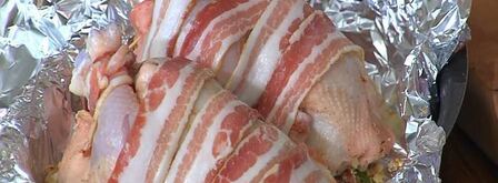 курица, фаршированная гречкой и каштанами. Шаг 10