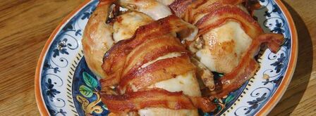 курица, фаршированная гречкой и каштанами. Шаг 11