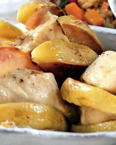 Курица с айвой