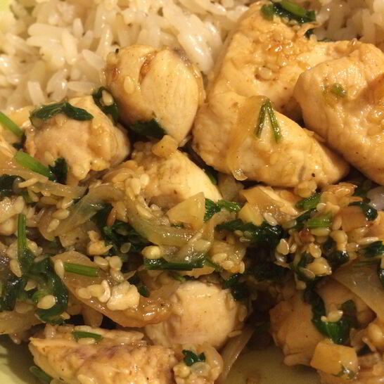 Рецепт курица с кунжутом по-азиатски