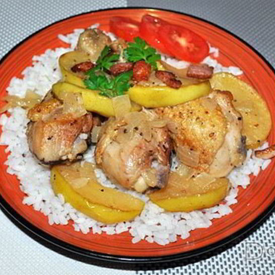 Рецепт курица в яблочном сидре
