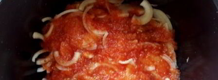 отбивные с луком и томатами в мультиварке. Шаг 12