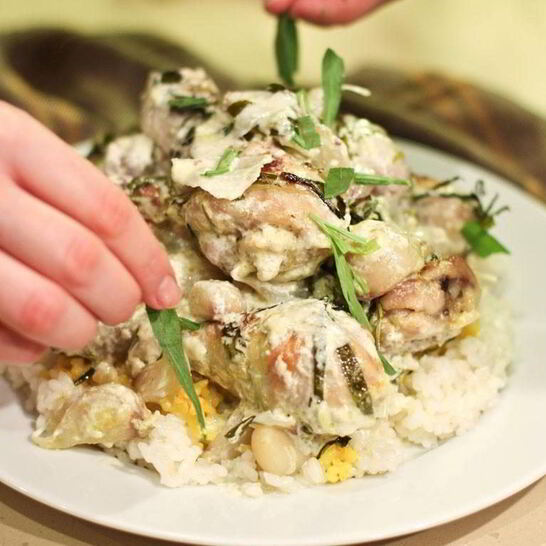Рецепт сливочная курица с тархуном