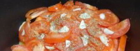 свинина с помидорами и картофелем в мультиварке. Шаг 5