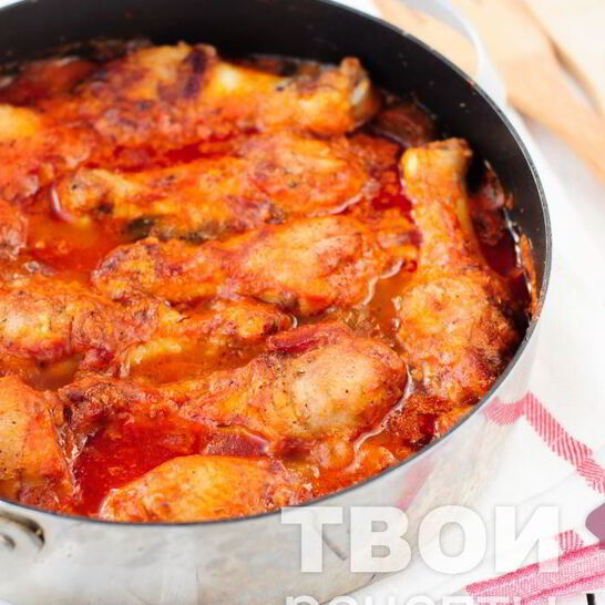 Рецепт тушеная курица с грибами