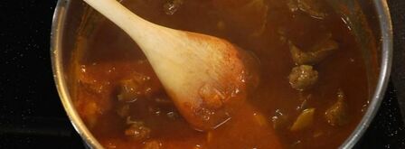 ягненок с кускусом, зернами граната и миндалем. Шаг 4