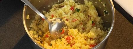 ягненок с кускусом, зернами граната и миндалем. Шаг 6