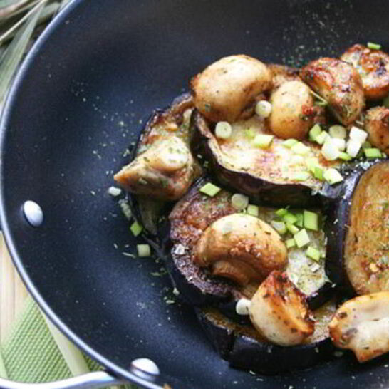 Рецепт баклажаны с грибами