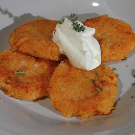 Рецепт биточки из батата и киноа