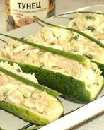 Фаршированные огурцы