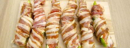 фаршированные перцы чили, запеченные на гриле. Шаг 4