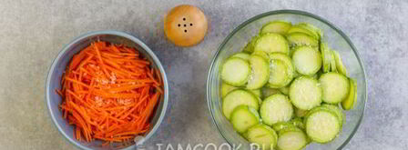 кабачки по-корейски с медом. Шаг 5