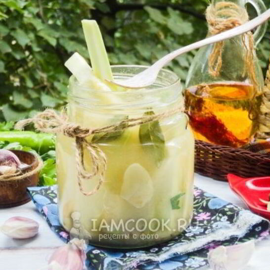 Рецепт кабачки в горчичном маринаде на зиму