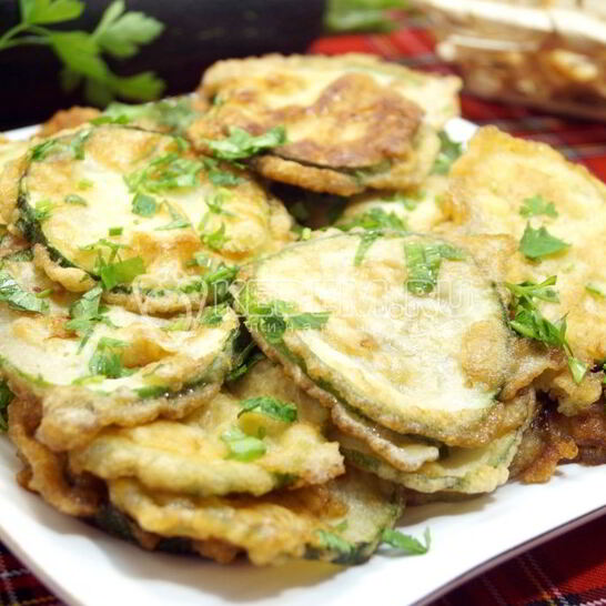 Рецепт кабачки в кляре на сковороде