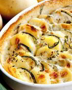 Кабачки запеченные с картофелем