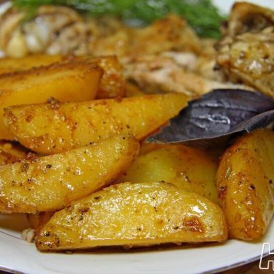 Рецепт картофель, запеченный соевом соусе